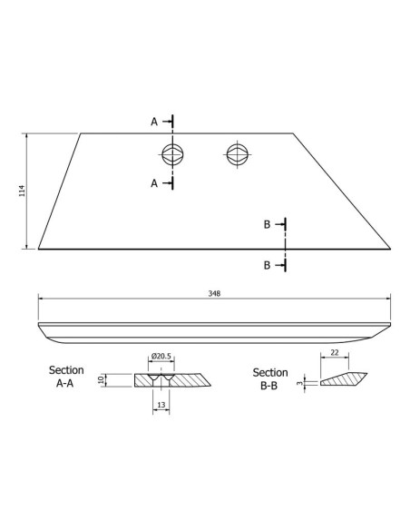 Punto de removido - Izdo. (Kuhn) Corresponde a: 631105