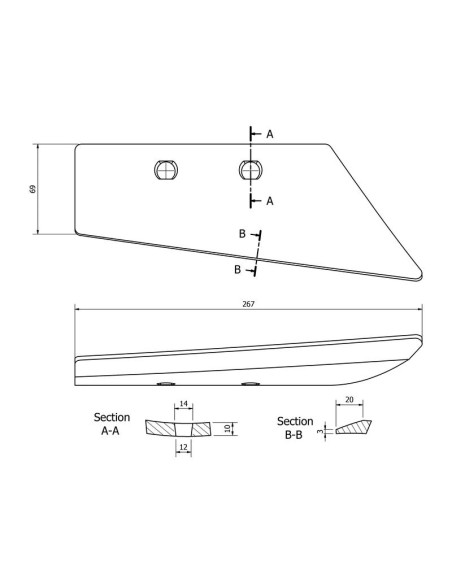 Punto de removido - Izdo. (Kuhn) Corresponde a: 631109