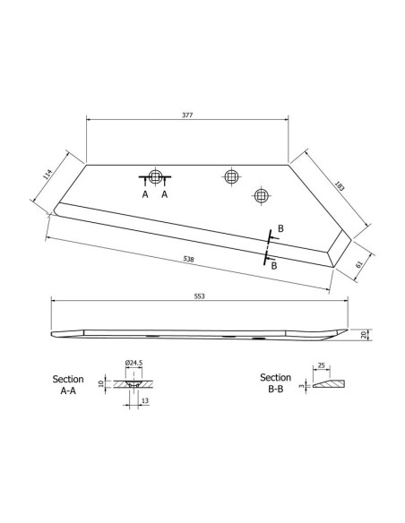 Tajadera - Dcho., (Rabewerk) Corresponde a: 27011101 , DSP-293 0L
