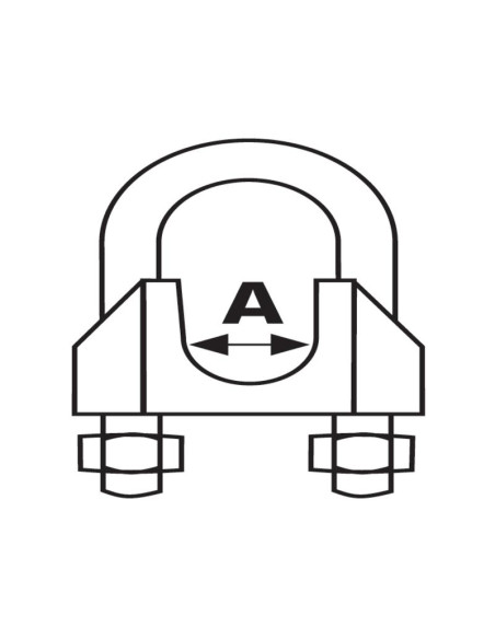 Sujetacables, Ø cable3mm (5/8'')