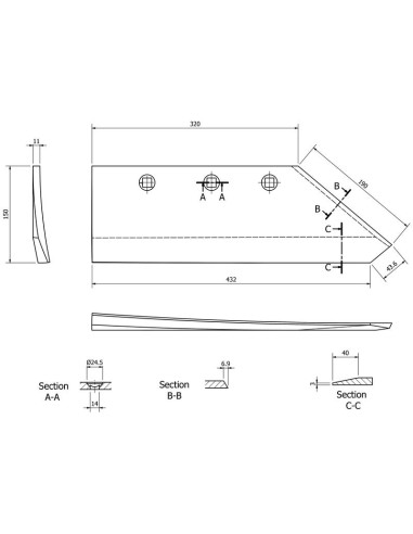 Tajadera - Izdo., 14'', (Gregoire Besson)...