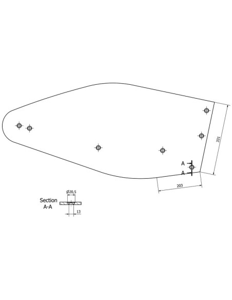 Vertedera - Dcho. (Kuhn) Corresponde a: 616138