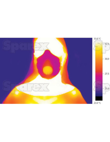 Mascarilla Para Polvo BLS Zer031C - FFP3CA (Con capa de carbono activo)