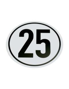 Pegatina de velocidad de 25 km/h