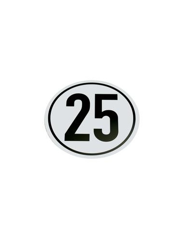 Pegatina de velocidad de 25 km/h