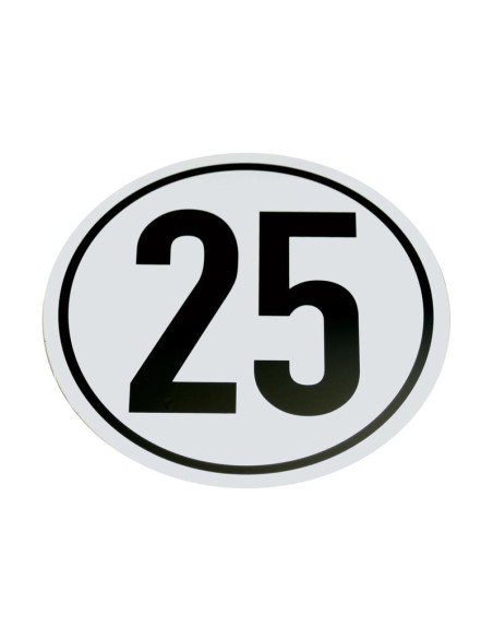 Pegatina de velocidad de 25 km/h
