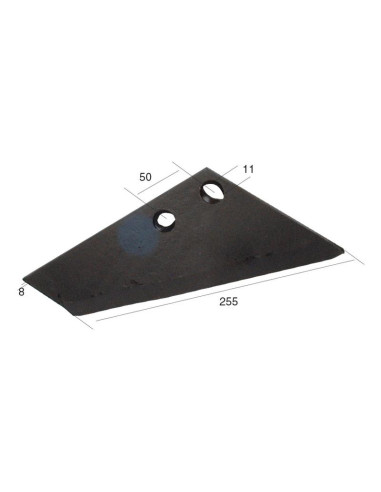 Aleta 290x8mm Dcho. Corresponde a: 4102