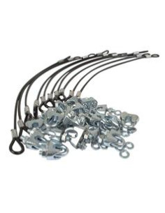 Abrazadera seguridad trenzada, Adecuado para muelle 8mm,