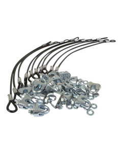 Abrazadera seguridad trenzada, Adecuado para muelle 8mm, 2