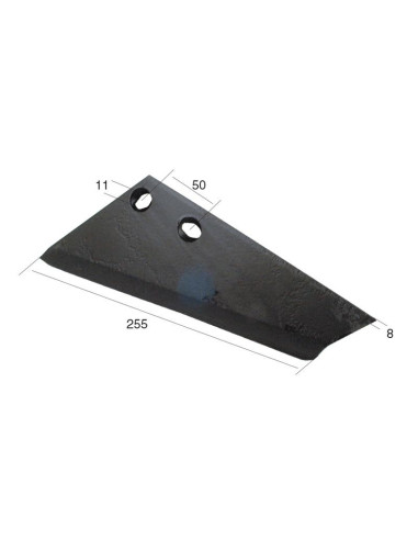 Aleta 290x8mm Izdo. Corresponde a: 4103