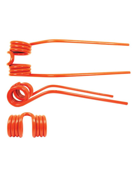 Muelle - Henificador - - - Longitud:375mm, Anchura:101mm, Ø9.5mm - Recambio para Claas, Bautz Corresponde a: 9023442