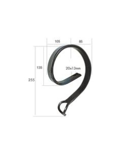 Brazo cultivador muelle 32x10mm Corresponde a: E57515