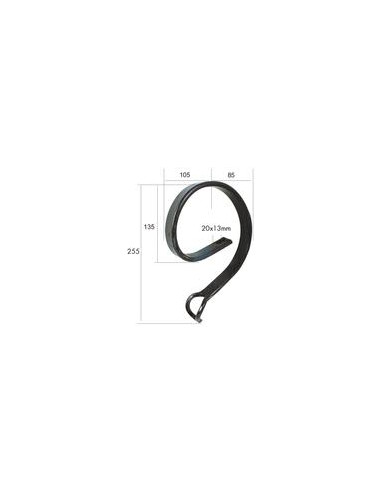 Brazo cultivador muelle 32x10mm Corresponde a: E57515