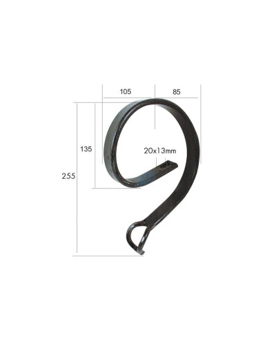 Brazo cultivador muelle 32x10mm Corresponde a:...