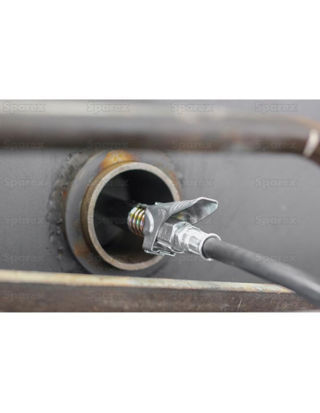 Acoplador de lubricante con bloqueo activado con gatillo (extralargo), M10