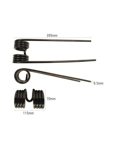 Muelle - Henificador - - - Longitud:395mm,...