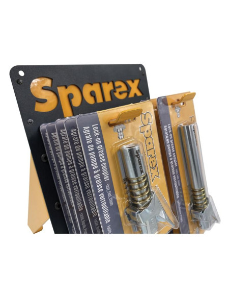 Acoplador de lubricante con bloqueo para soporte de mostrador