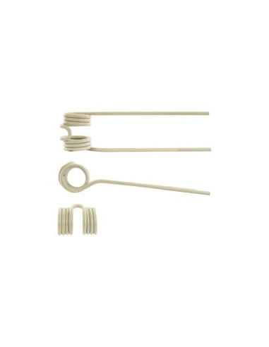 Muelle - Henificador - Dcha/Izda - Longitud:380mm, Anchura:100mm, Ø9.5mm - Recambio para Pottinger Corresponde a: 436145