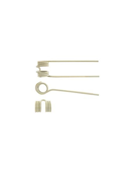 Muelle - Henificador - Dcha/Izda - Longitud:380mm, Anchura:100mm, Ø9.5mm - Recambio para Pottinger Corresponde a: 436145