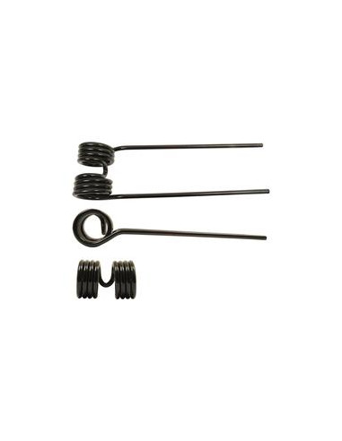 Muelle - Henificador - Dcha/Izda - Longitud:394mm, Anchura:110mm, Ø9.5mm - Recambio para Kuhn Corresponde a: 57609000