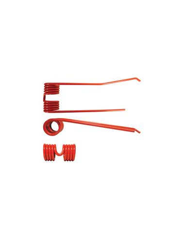 Muelle - Henificador - Dcho. - Longitud:368mm, Anchura:111mm, Ø9mm - Recambio para Lely Corresponde a: 73135