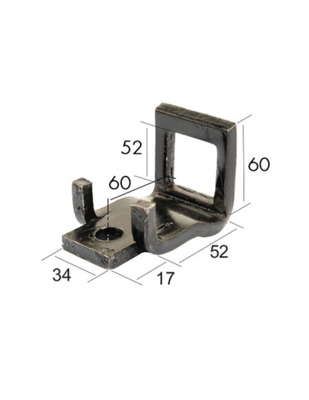 Brida brazo cultivador 32x10mm Suitable for 50x15mm Corresponde a: E12554