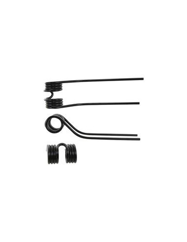 Muelle - Henificador - Dcho. - Longitud:392mm, Anchura:108mm, Ø9.5mm - Recambio para Stoll Corresponde a: 0673743