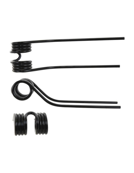 Muelle - Henificador - Dcho. - Longitud:392mm, Anchura:108mm, Ø9.5mm - Recambio para Stoll Corresponde a: 0673743