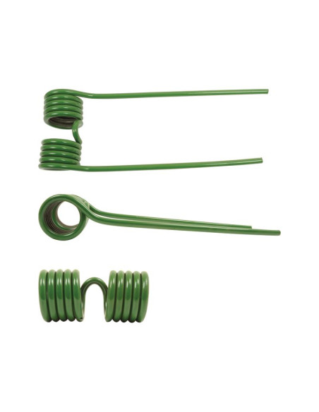 Muelle - Henificador - Dcho. - Longitud:393mm, Anchura:131mm, Ø9.5mm - Recambio para Krone Corresponde a: 1530141