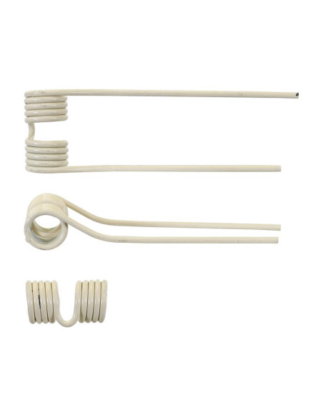 Muelle - Henificador - Dcho. - Longitud:400mm, Anchura:105mm, Ø9.5mm - Recambio para Pottinger Corresponde a: 436149