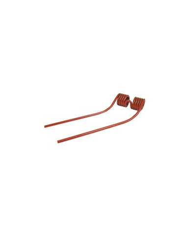 Muelle - Henificador - Dcho. - Longitud:410mm, Anchura:125mm, Ø9.5mm - Recambio para Galfre, Niemeyer Corresponde a: 600038