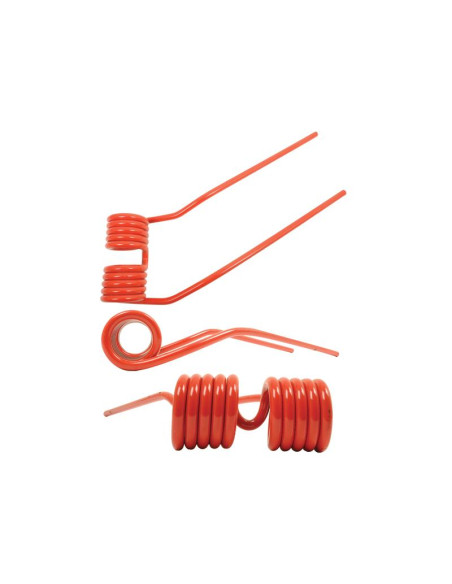 Muelle - Henificador - Dcho. - Longitud:410mm, Anchura:127mm, Ø9.5mm - Recambio para Galfre, Niemeyer Corresponde a: 600056