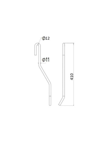 Muelle - Henificador - Dcho. - Longitud:420mm,...