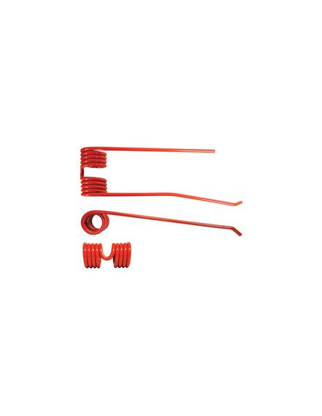 Muelle - Henificador - Izdo. - Longitud:368mm, Anchura:111mm, Ø9mm - Recambio para Lely Corresponde a: 73130