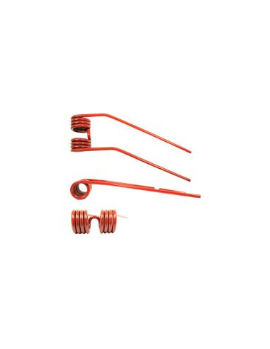Muelle - Henificador - Izdo. - Longitud:378mm, Anchura:106mm, Ø9mm - Recambio para Fella Corresponde a: 487134