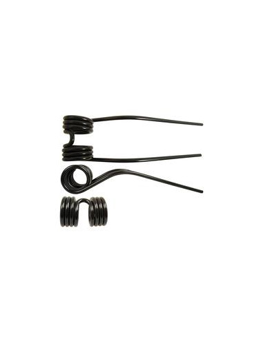 Muelle - Henificador - Izdo. - Longitud:392mm, Anchura:108mm, Ø9.5mm - Recambio para Stoll Corresponde a: 0673744