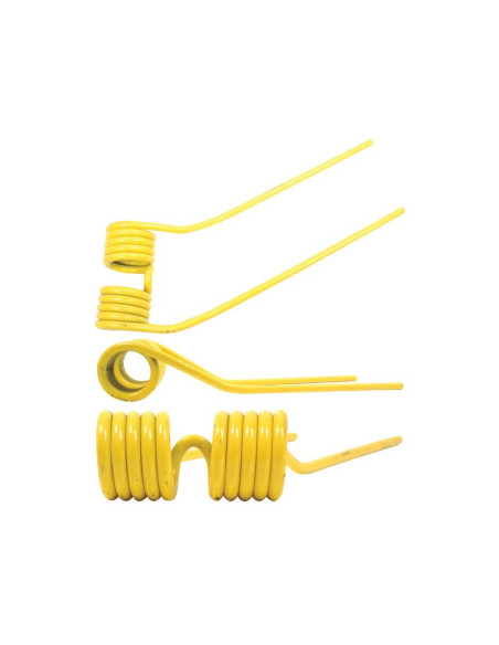 Muelle - Henificador - Izdo. - Longitud:410mm, Anchura:127mm, Ø9.5mm - Recambio para Galfre, Niemeyer Corresponde a: 600057