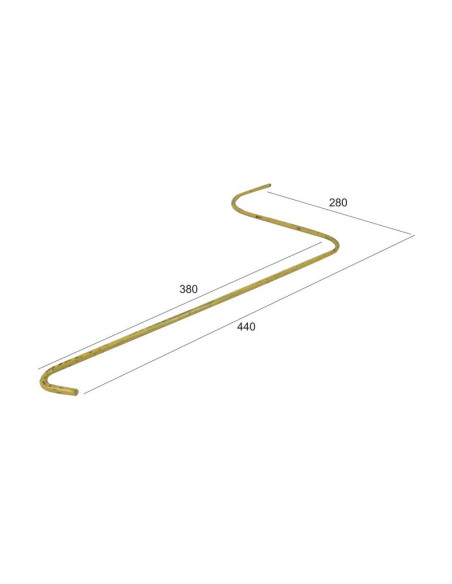 Muelle - Rastrillo - - - Longitud:440mm, Anchura:280mm, Ø - Recambio para Sitrex Corresponde a: ST1