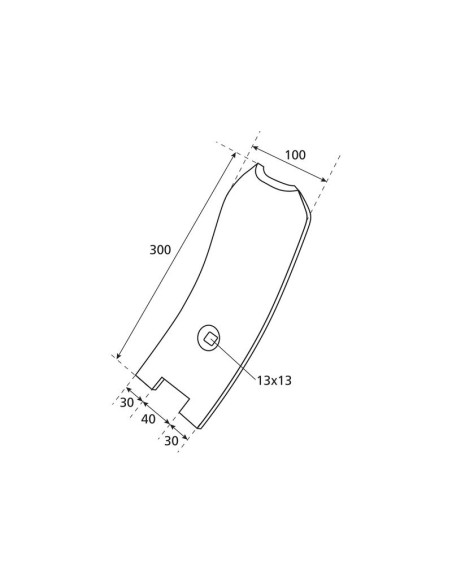 Punta reja 300x8mm Corresponde a: 3374395