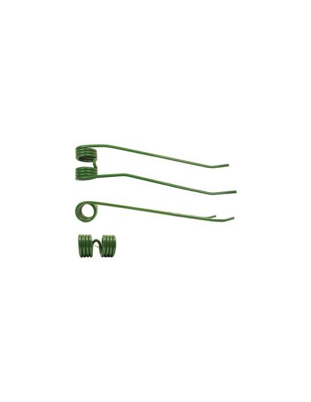 Muelle - Rastrillo - Dcha/Izda - Longitud:448mm, Anchura:91mm, Ø8mm - Recambio para Case IH Corresponde a: 3162294