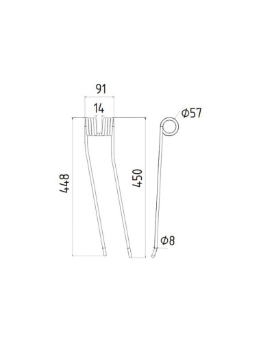 Muelle - Rastrillo - Dcha/Izda -...