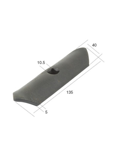 Puntera Cultivador Doble 135x40x5mm Corresponde...