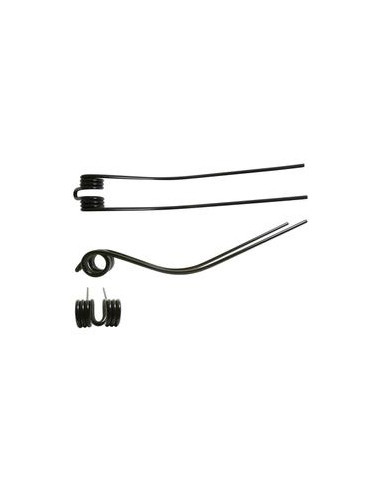 Muelle - Rastrillo - Dcha/Izda - Longitud:560mm, Anchura:92mm, Ø9.9mm - Recambio para Fella Corresponde a: 160111