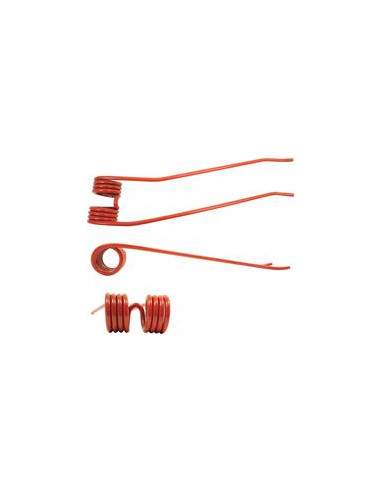 Muelle - Rastrillo - Izdo. - Longitud:441mm, Anchura:92mm, Ø8mm - Recambio para Fella, New Holland, Stoll Corresponde a: 539330