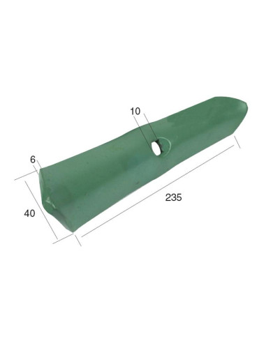Puntera Cultivador Doble 235x40x6mm Corresponde...