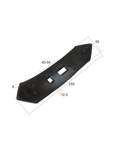 Puntera Reversible 255x65x8mm Distancia entre...