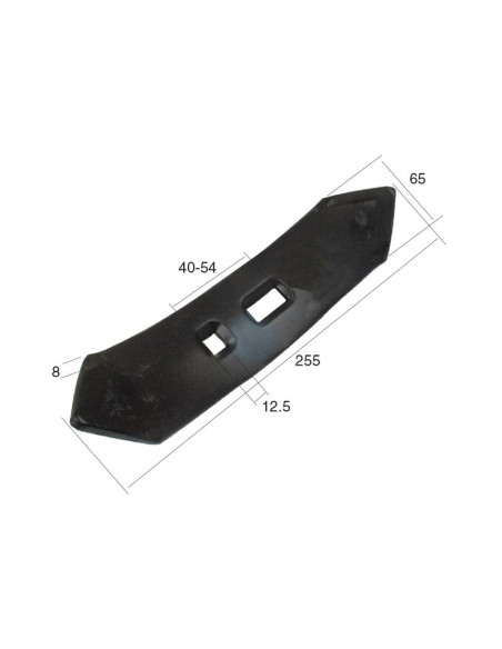 Puntera Reversible 255x65x8mm Distancia entre Taladros 40/55mm Corresponde a: 646740M1