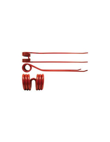 Muelle - Rastrillo Longitud:595mm, Anchura:90mm, Ø9.5mm - Recambio para Claas Corresponde a: 9557100