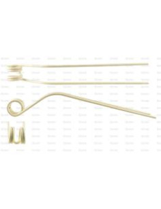 Muelle - Rastrillo Longitud:635mm, Anchura:78mm, Ø10mm -...