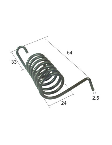 Muelle Izdo. Recambio para PZ Corresponde a: PZ99